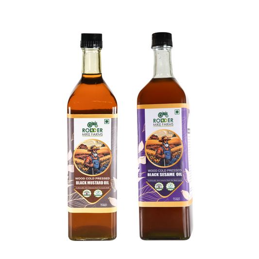 Combo Offer (1L Black Sesame Oil + 1L Black Mustard Oil)