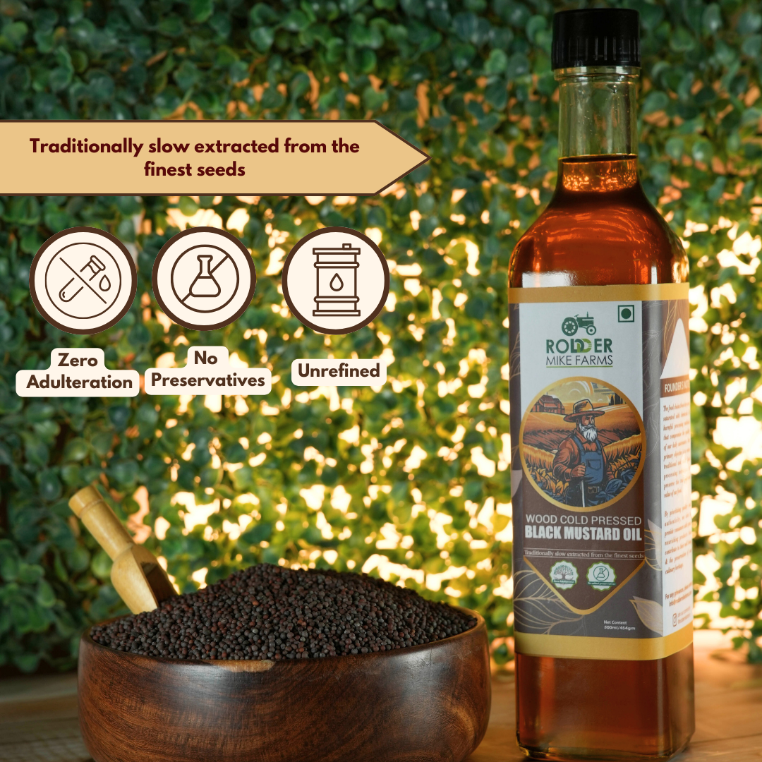 Wood Cold Pressed Black Mustard Oil