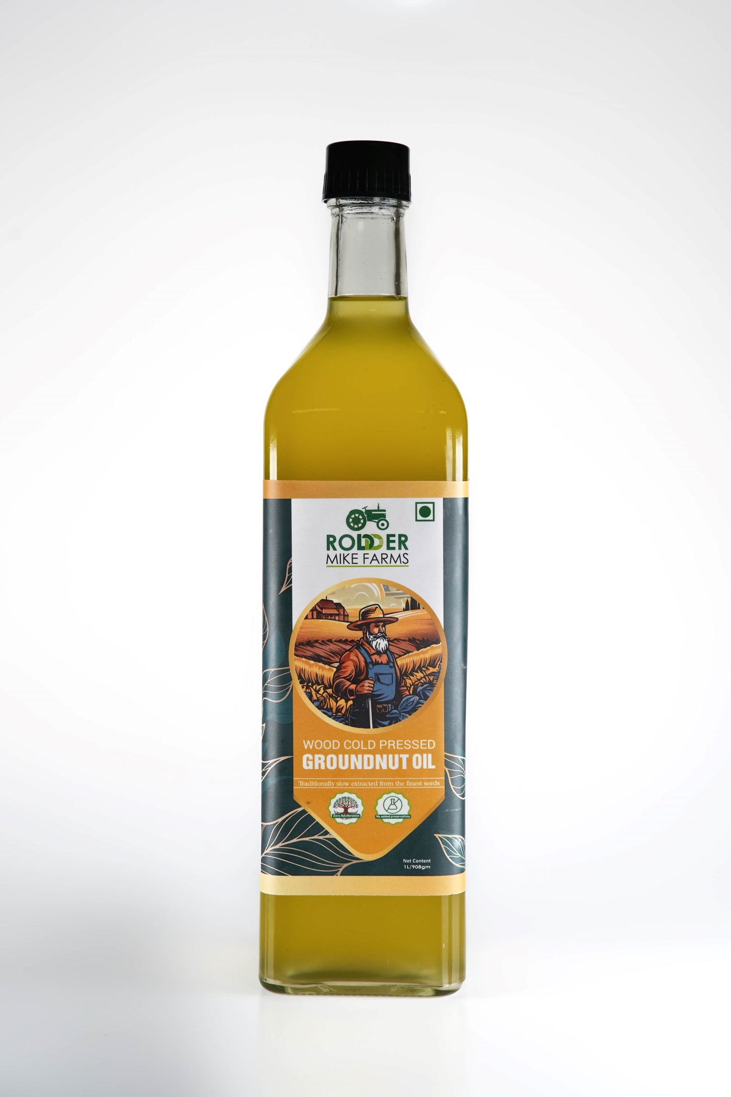 Wood Cold Pressed Groundnut Oil