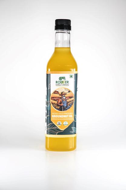 Wood Cold Pressed Groundnut Oil